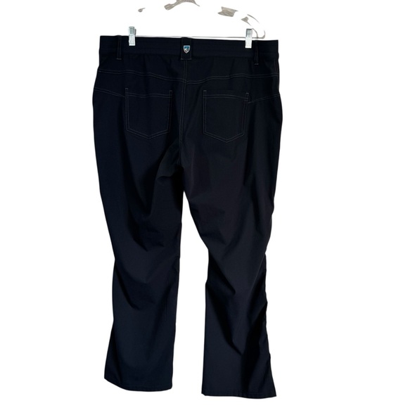 KÜHL Women’s Black Performance Hiking Pants Outdoor Travel Size 18W 31” inseam - Picture 2 of 14